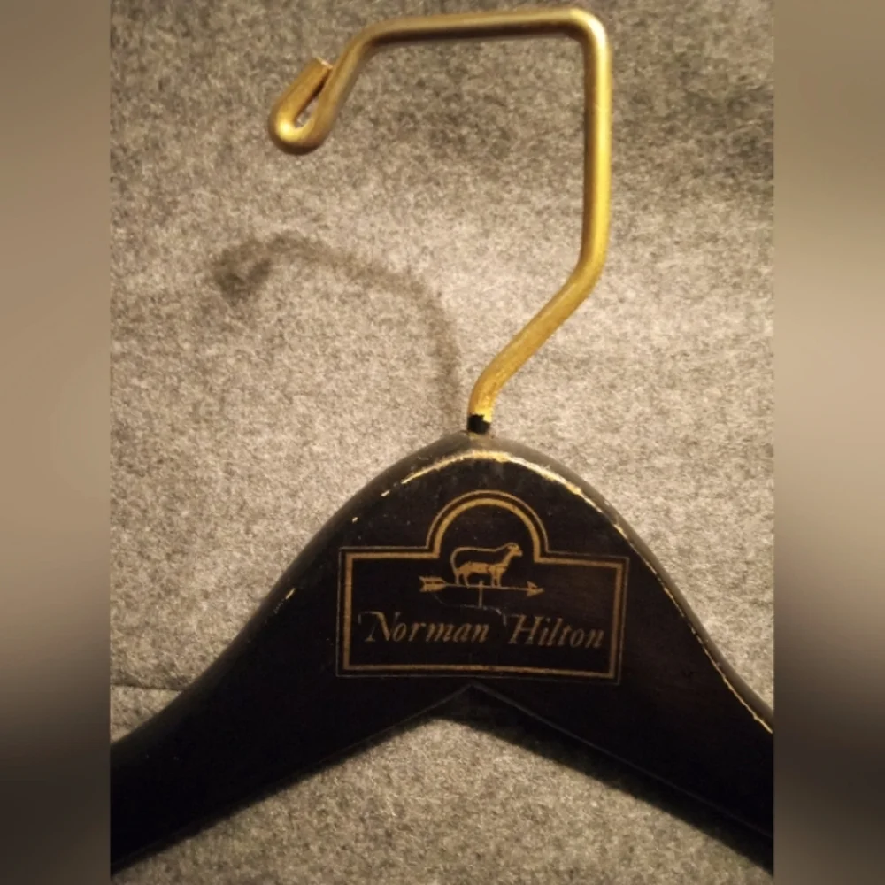 🎺 Rare Vintage Wood Brass Suit Hanger🎺